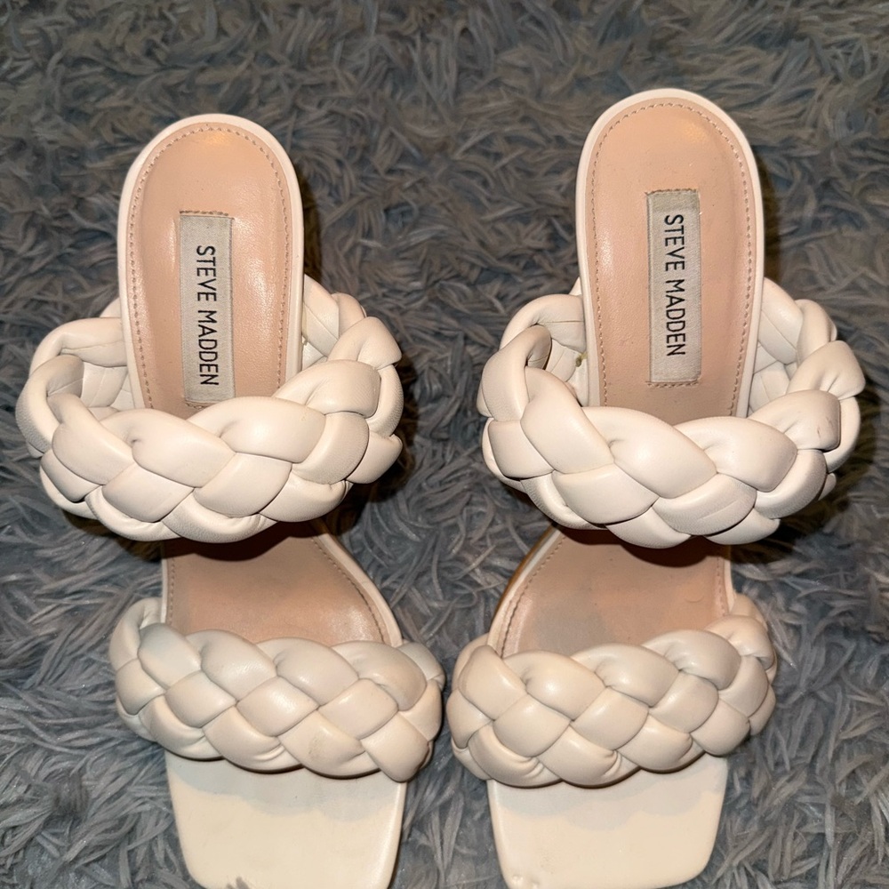 Steve Madden Kenley Heel in White
